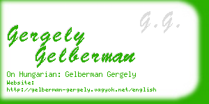 gergely gelberman business card